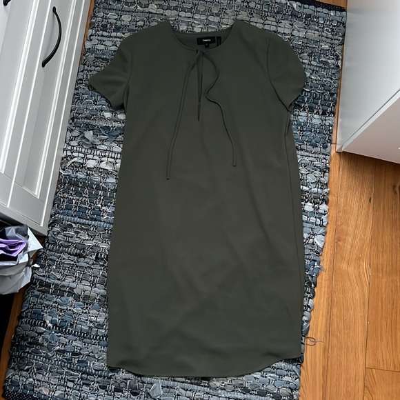 Theory antazie drapey crepe dress - Picture 3 of 4